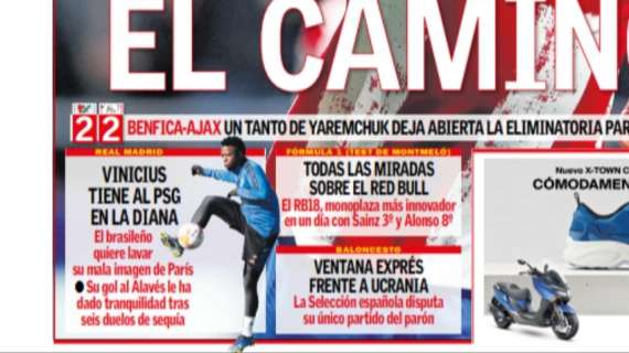 PORTADA | AS: "Vinicius tiene al PSG en la diana"