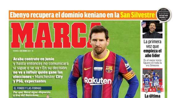 PORTADA - Marca: "Messi ya es libre para negociar"