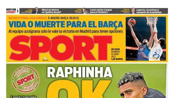 PORTADA | Sport, con el próximo objetivo del Barça: "Raphinha, OK"