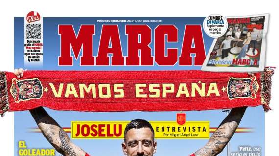 PORTADA | Marca, con Joselu: "Esto me pasa por no rendirme"