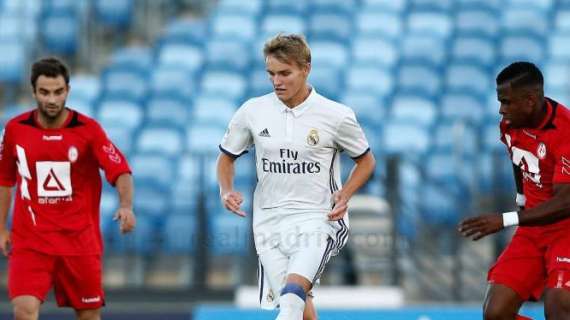 Odegaard, pitado por primera vez en el Di Stéfano