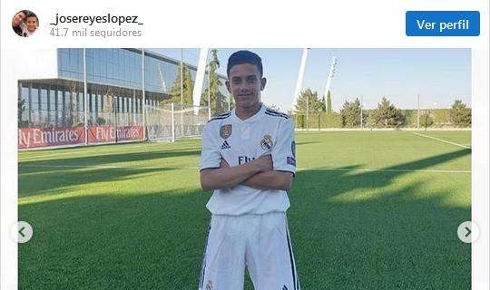 El hijo de José Antonio Reyes ya luce la camiseta del Real Madrid