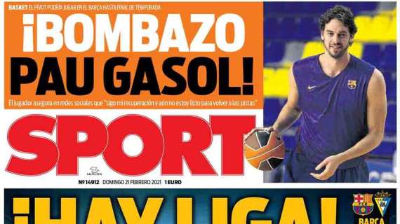 PORTADA - Sport: "¡Hay Liga!"