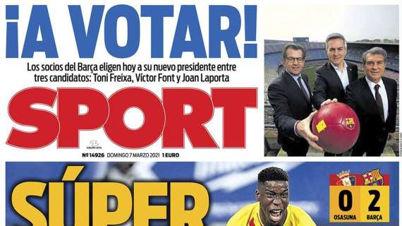 PORTADA - Sport: "Súper Ilaix"