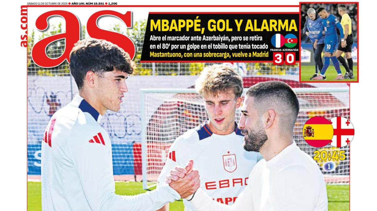 AS alarma con Mbappé y saca en primera plana el "Real Brasil"
