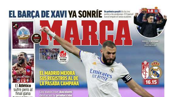 PORTADA | Marca: "¡Al ataque! El Madrid mejora sus registros al de la pasada campaña"