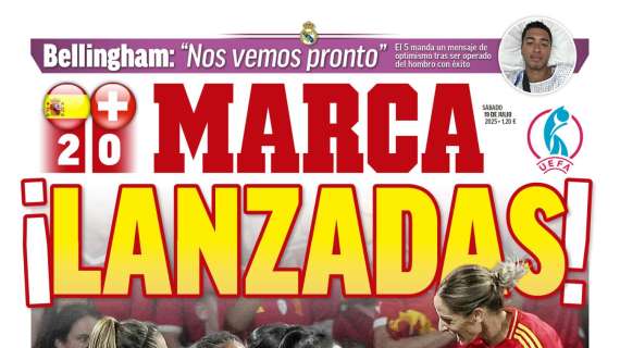 El Marca destaca en portada la baja de Bellingham tras su operación