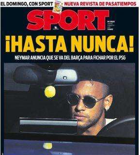 Adiós a Neymar en la prensa de Barcelona: "¡Hasta nunca!"