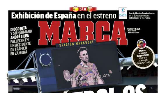 "El fútbol os llora" titula Marca en portada