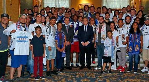 Florentino se reúne con varias peñas madridistas en Estados Unidos