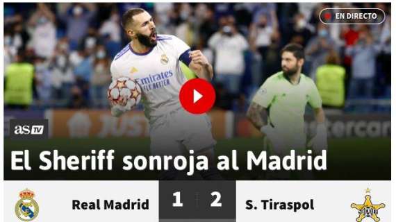 AS: "El Sheriff sonroja al Madrid"