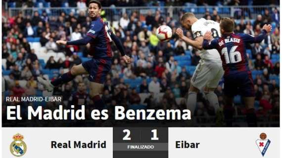 As, tajante: "El Madrid es Benzema"