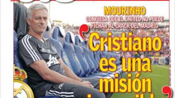 PORTADA - As se hace eco de las palabras de Mourinho: "Cristiano es una misión imposible"