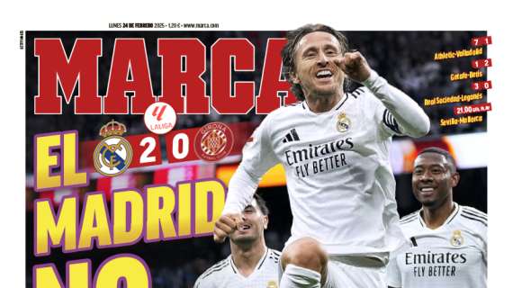 "El Madrid no afloja", destaca Marca en su portada