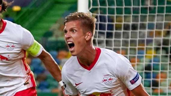 Dani Olmo con el RB Leipzig