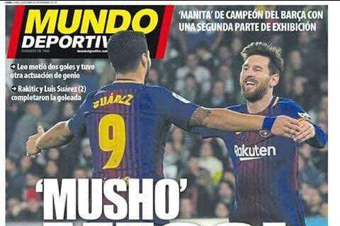 PORTADA - MUNDO DEPORTIVO: "Musho Messi"