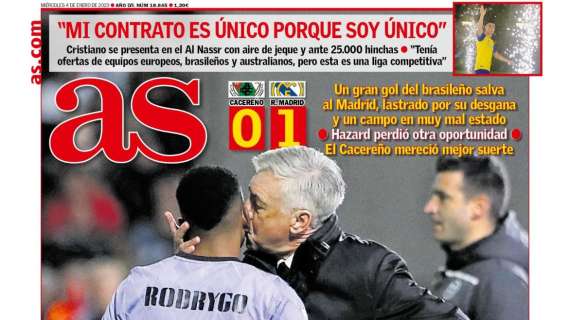 PORTADA | AS: "Rodrygo... y gracias"