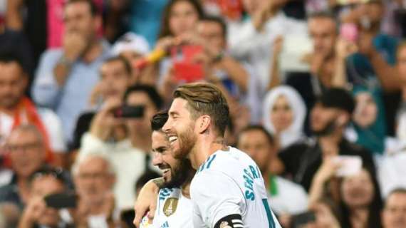 FOTO - Sergio Ramos felicita a sus compañeros por el triunfo: "+3, ¡Hala Madrid!"