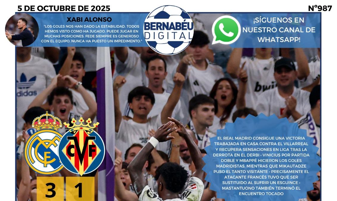 Vinicius y la victoria del Real Madrid, protagonista de la portada BD