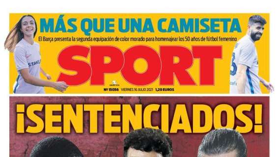 PORTADA | Sport: "¡Sentenciados!"