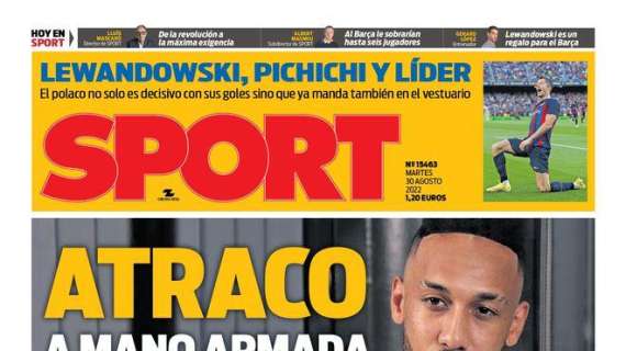 PORTADA | Sport: "Atraco a mano armada"