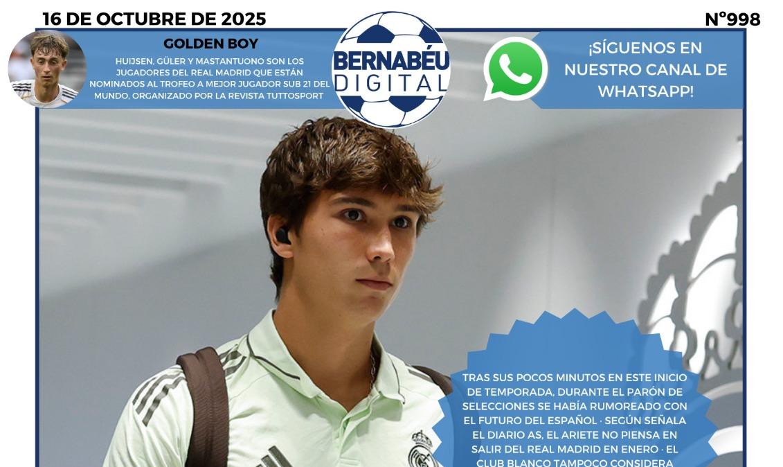 La decisión de Gonzalo sobre su futuro, en la portada BD