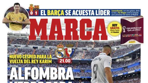 PORTADA | Marca: "Alfombra verde para Benzema"