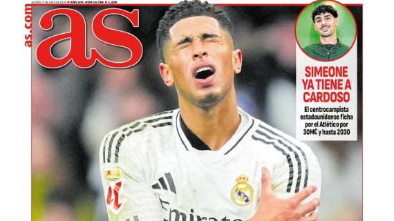 AS saca en portada el nuevo objetivo del Madrid: "Aprender a vivir sin Bellingham"