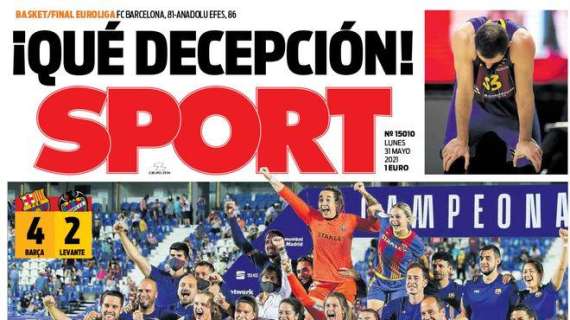 PORTADA | Sport: "Kun Agüero y Eric García desembarcan en Barcelona"