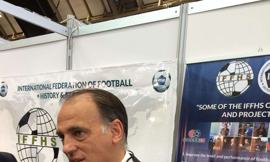 Tebas: "La venta colectiva de los derechos televisivos es parte fundamental del proyecto"