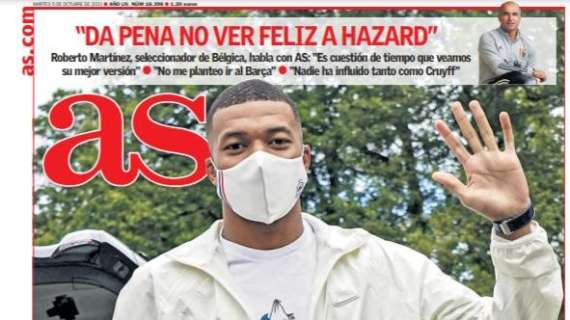 PORTADA | As, Mbappé: "Solo habría ido al Real Madrid"