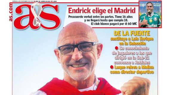 PORTADA | As: "Endrick elige el Madrid"