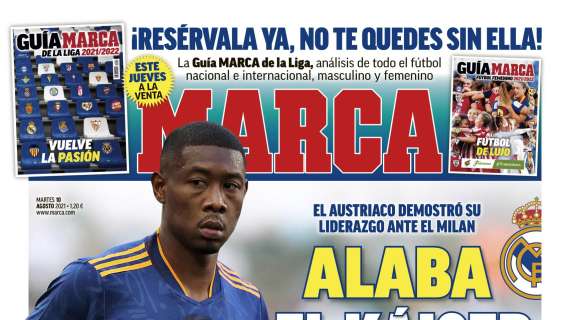 PORTADA | Marca: "Alaba, el káiser del Madrid"