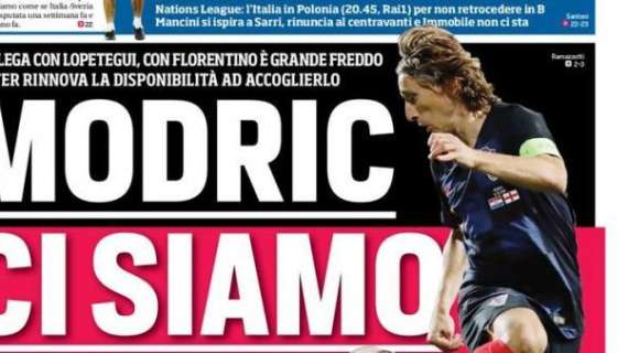 Corriere dello Sport asegura que el Inter volverá a por Modrić en enero: falta de feeling con Lopetegui, apuntan