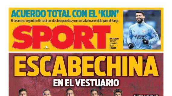 PORTADA | Sport, con la revolución del Barcelona: "Escabechina en el vestuario"