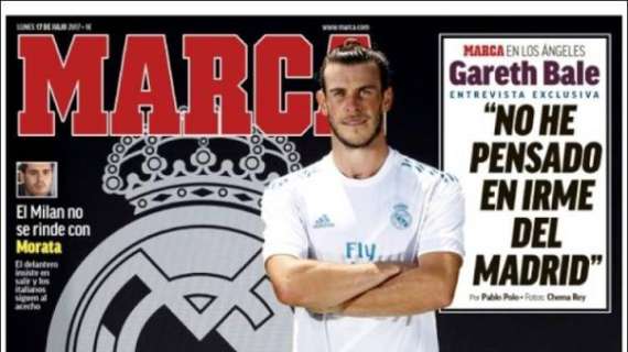 PORTADA - Bale en Marca: "No he pensado en irme del Madrid"