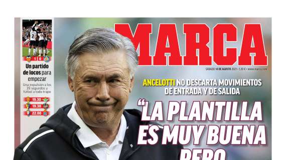 PORTADA | Marca: "Ancelotti no descarta movimientos de entradas y salidas" 