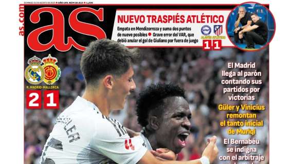 AS abre con el triunfo del Real Madrid: “Pleno de ilusión”