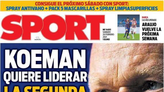 PORTADA - Sport: la segunda revolución de Ronald Koeman