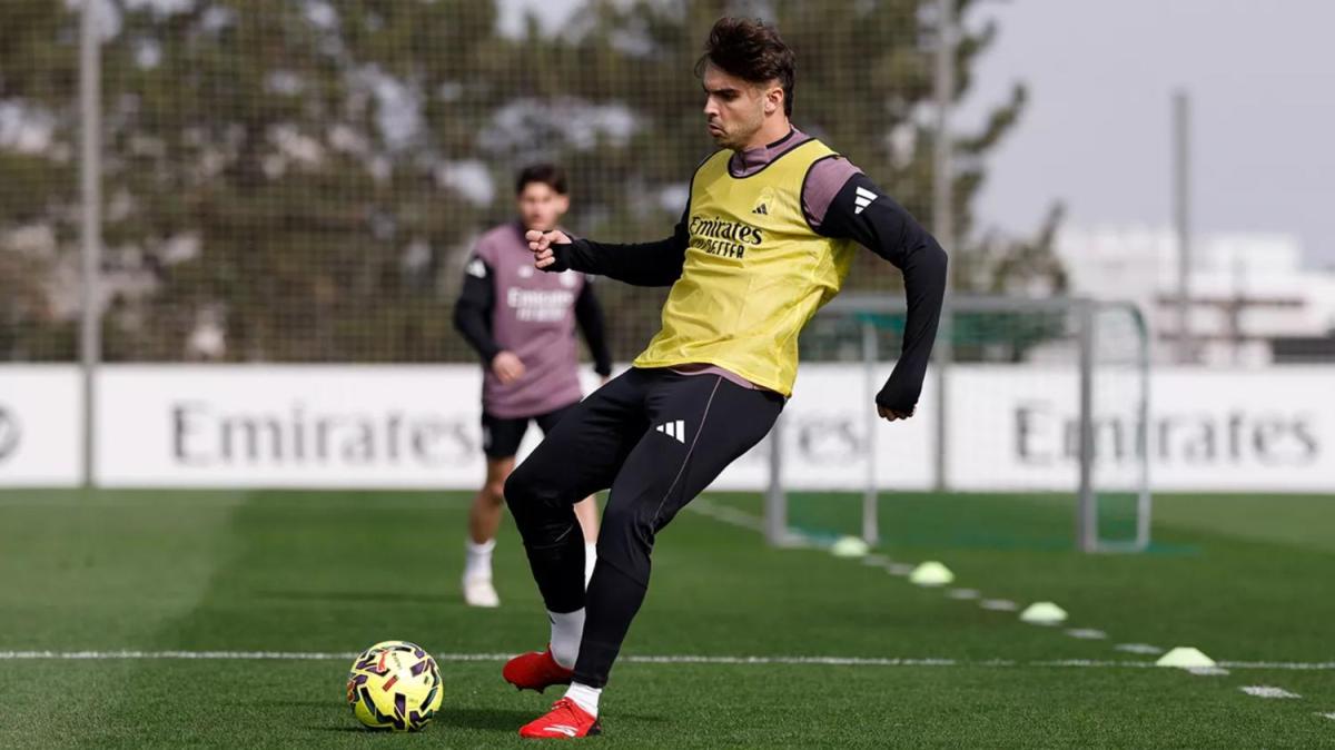 El entrenamiento del Real Madrid antes del derbi