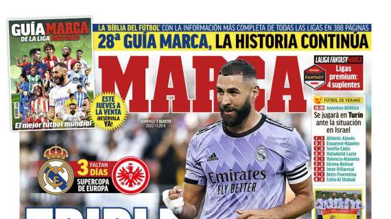 PORTADA | Marca, con Benzema: "Triple desafío"