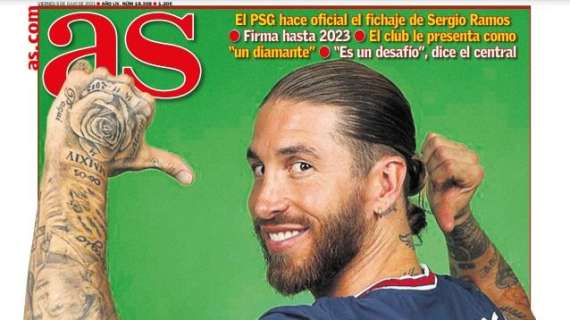 PORTADA | As, Sergio Ramos: “Estoy aquí para ganarlo todo"