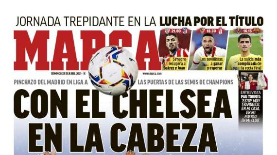 PORTADA | Marca, con el empate del Real Madrid: "Con el Chelsea en la cabeza"