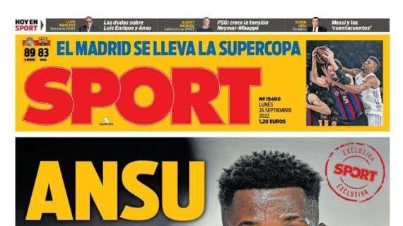 PORTADA | Sport: "Ansu, toda la verdad"