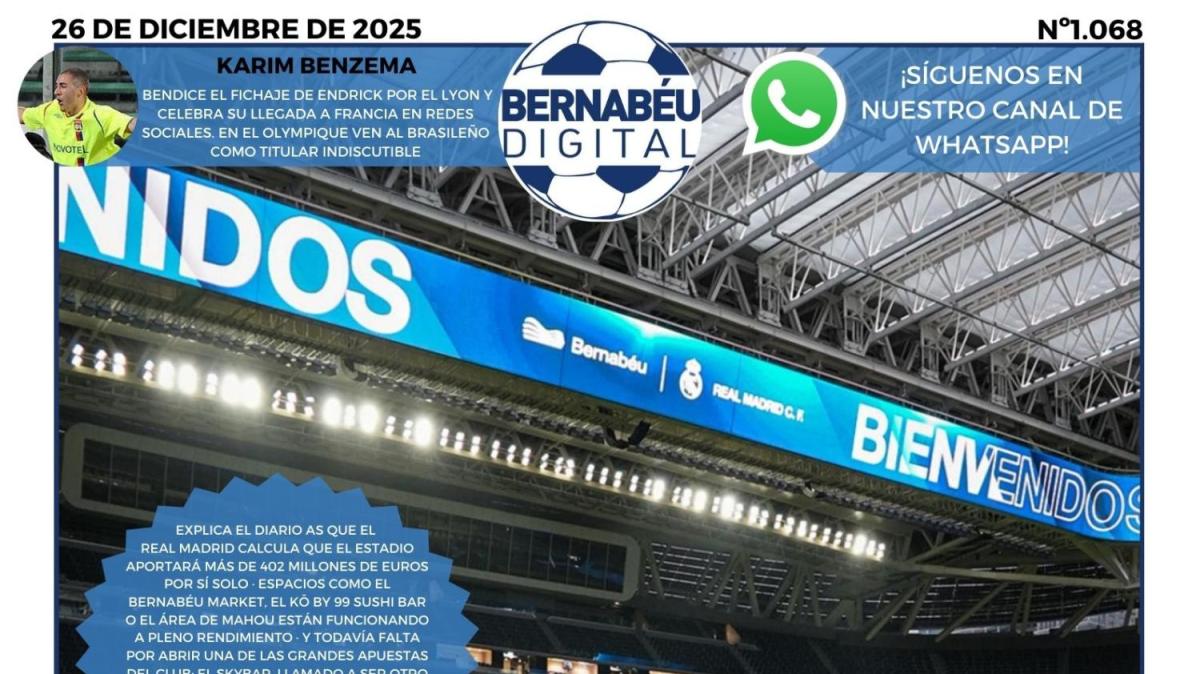 La mina de oro del Real Madrid protagoniza la portada BD