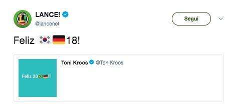 En Brasil se acuerdan de Kroos y su 'Feliz 2017' tras el desastre de Alemania