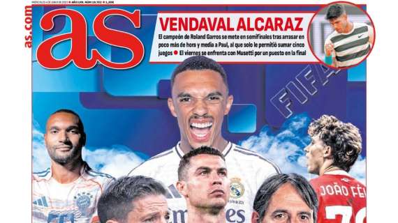 AS destaca en portada la "locura mundial" con últimos grandes fichajes