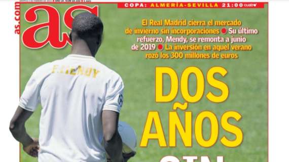 PORTADA - AS, con la situación del Madrid: "Dos años sin fichar"