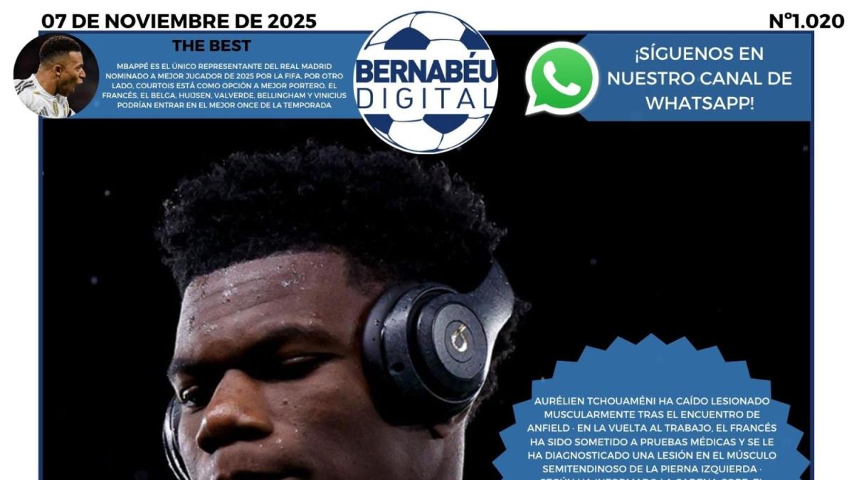 La lesión de Tchouaméni protagoniza la portada BD