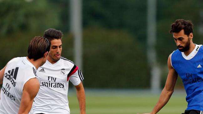 Nacho, Illarramendi y Arbeloa se entrenan junto al Castilla